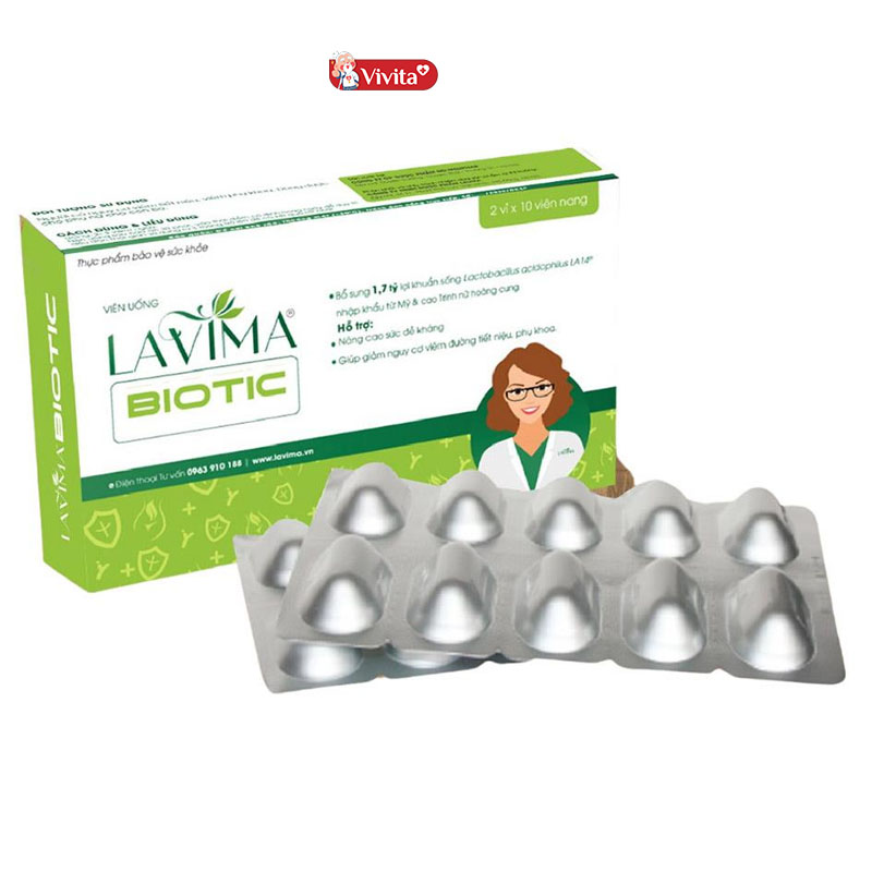 Sản phẩm bổ sung lợi khuẩn vùng kín Lavima Biotic