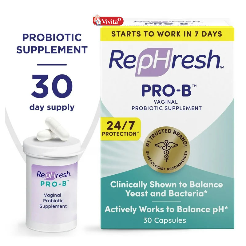 Sản phẩm bổ sung lợi khuẩn vùng kín RepHresh Pro-B