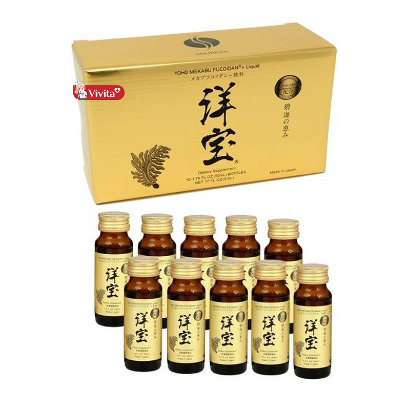 Hướng dẫn cách dùng Fucoidan Umino Shizuku dạng nước Nhật Bản