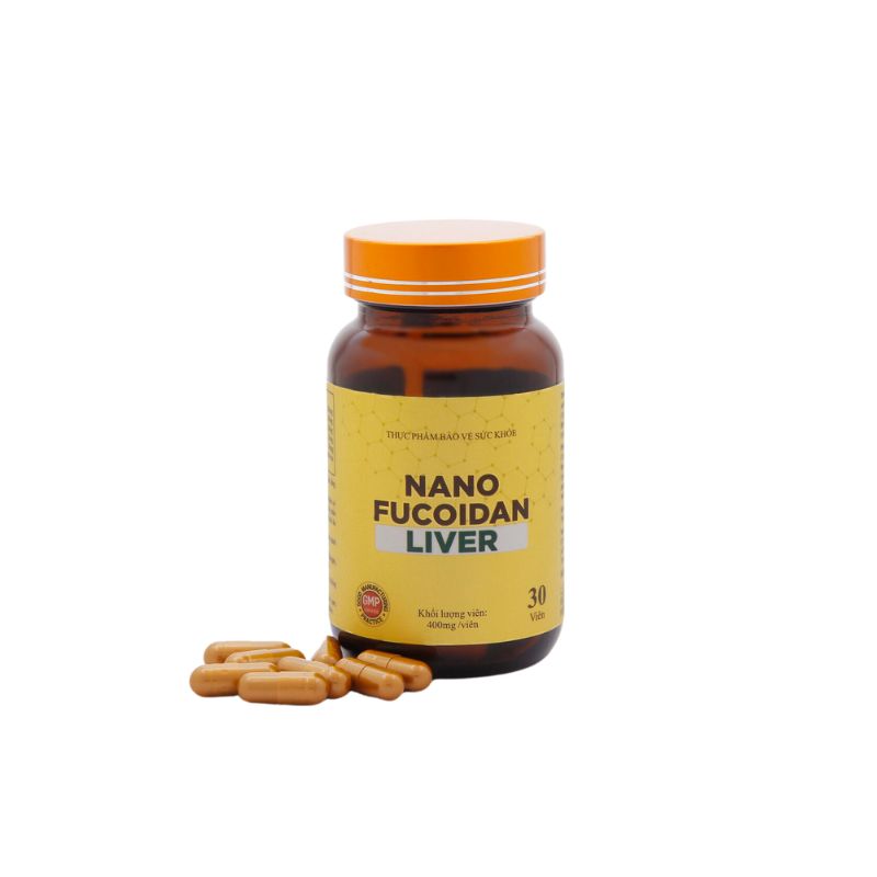 Nano Fucoidan Liver viên uống hỗ trợ tăng cường chức năng gan, giải độc gan (hộp 30 viên)