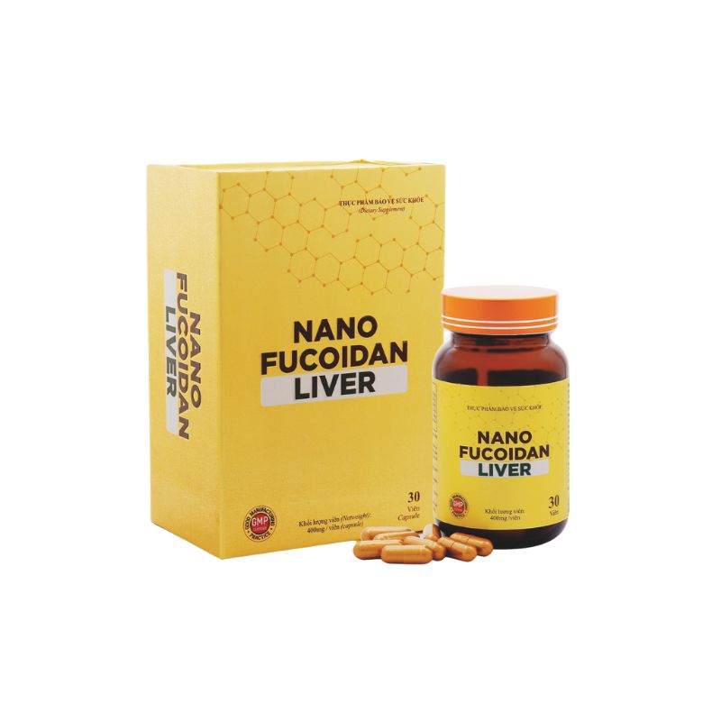 Nano Fucoidan Liver viên uống hỗ trợ tăng cường chức năng gan, giải độc gan (hộp 30 viên)