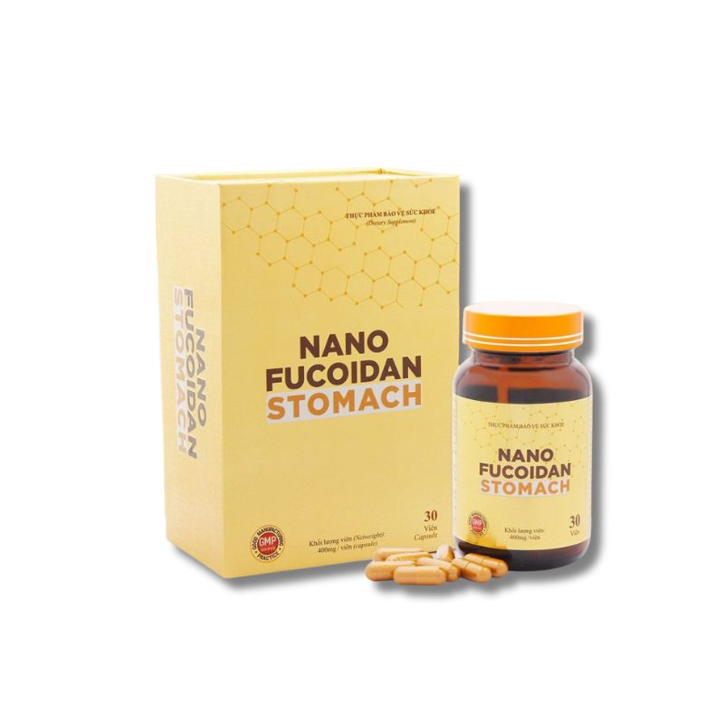 Nano Fucoidan Stomach Viên Uống Hỗ Trợ Điều Trị Ung Thư Dạ Dày (Hộp 30 Viên)