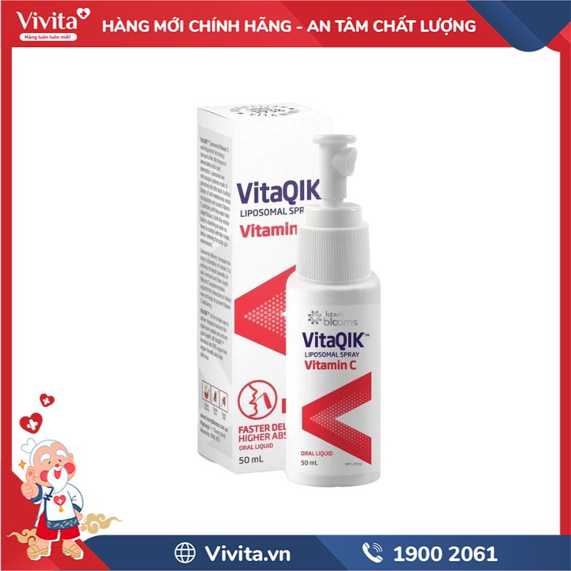 VitaQIK Liposomal Spray Vitamin C chính hãng