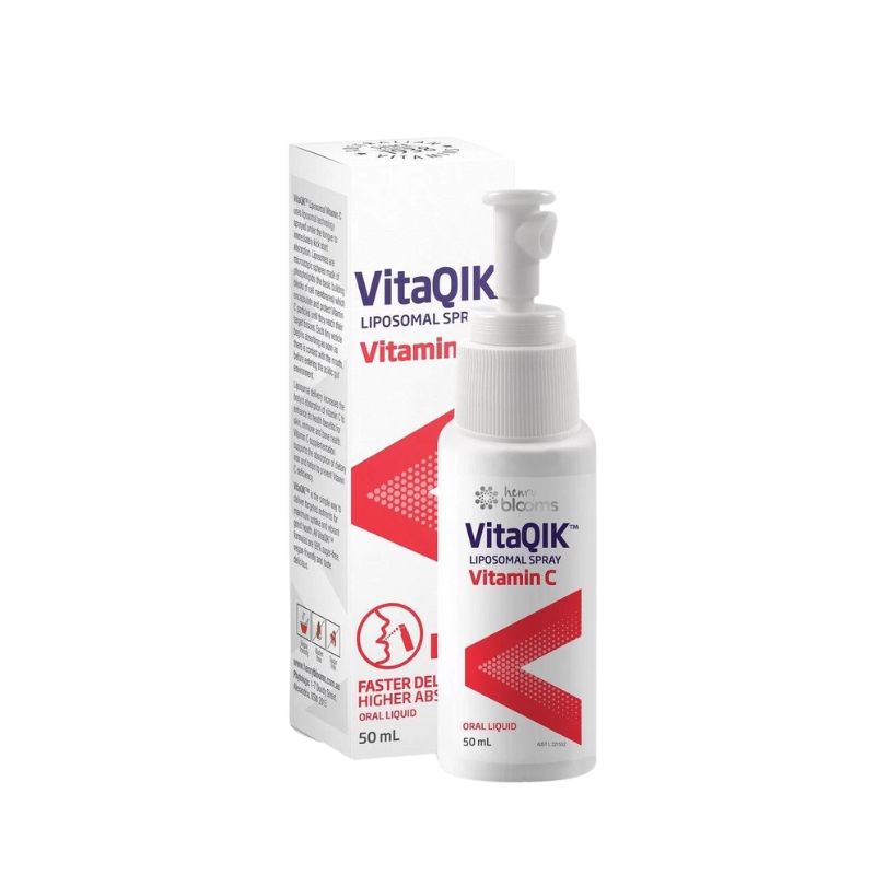 VitaQIK Liposomal Spray Vitamin C dung dịch hỗ trợ bổ sung vitamin C (Dung tích 50ml)