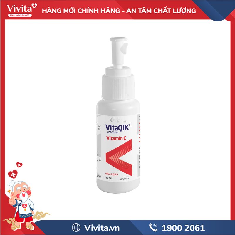 cách sử dụng VitaQIK Liposomal Spray Vitamin C