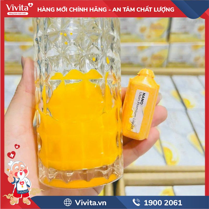 Cách sử dụng nước uống tinh chất nghệ Eikenbi Nano Ukon Premium Liquid