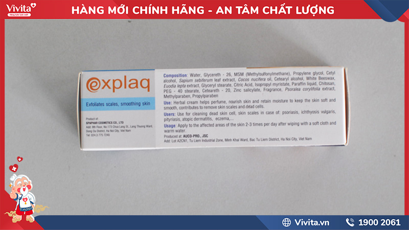 cách nhận biết explaq chính hãng