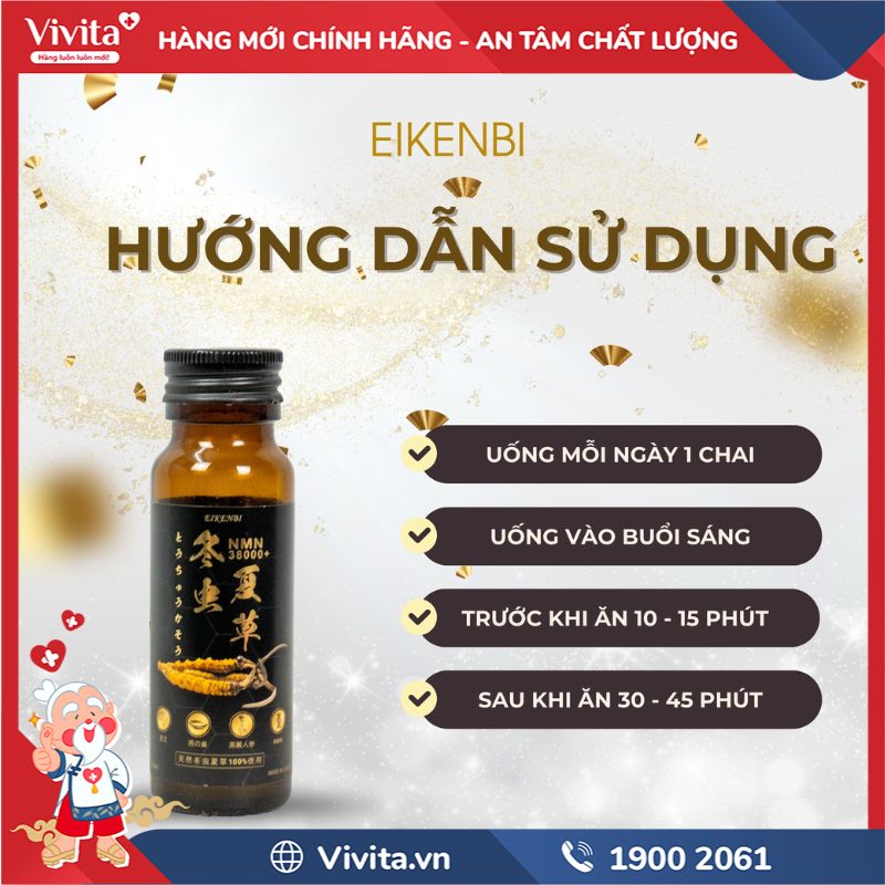 Cách sử dụng NMN Đông Trùng Hạ Thảo 38000+