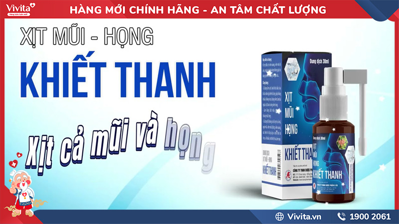 cách sử dụng xịt mũi họng khiết thanh