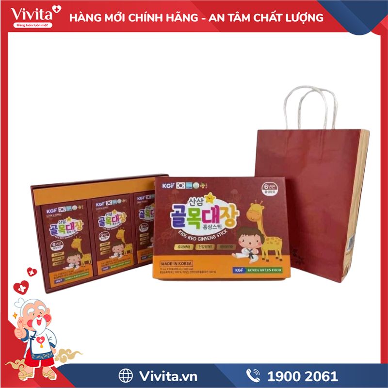 Công dụng của Nước Hồng Sâm Baby KGF Kids Red Ginseng Stick