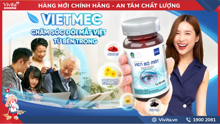 Công dụng của Viên Bổ Mắt Vietmec