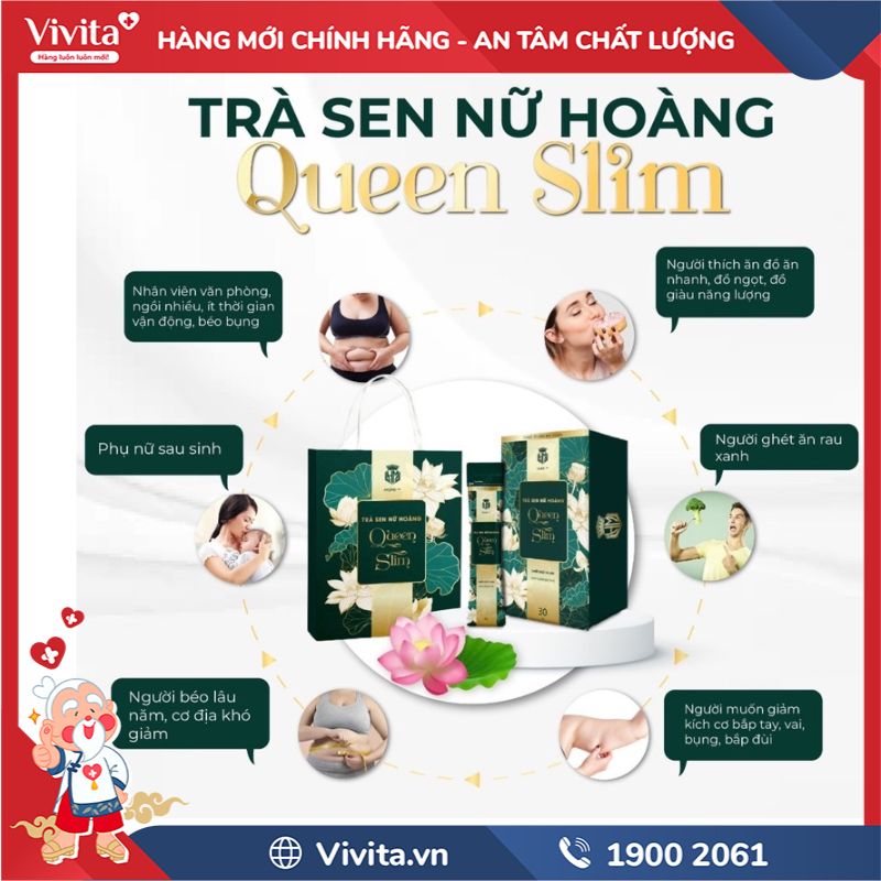 Đối tượng sử dụng Trà Sen Nữ Hoàng Queen Slim