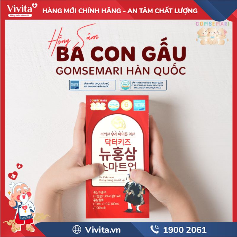 Nước hồng sâm ba con gấu Gomsemari chính hãng