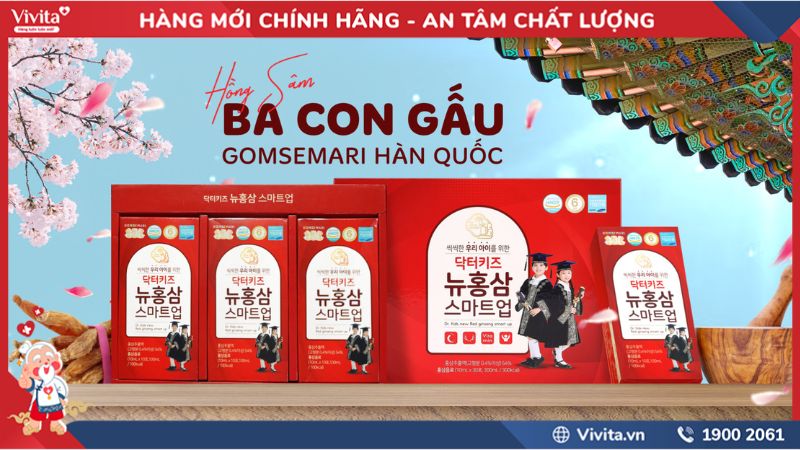 Nước Hồng Sâm Ba Con Gấu Gomsemari Hàn Quốc