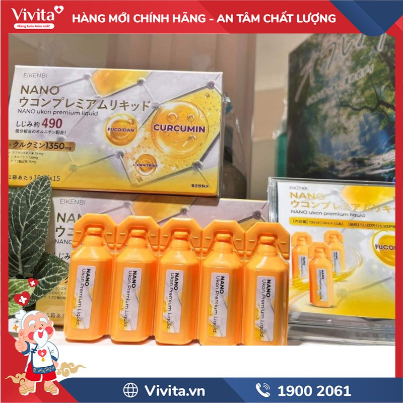 Nước uống tinh chất nghệ Eikenbi Nano Ukon Premium Liquid