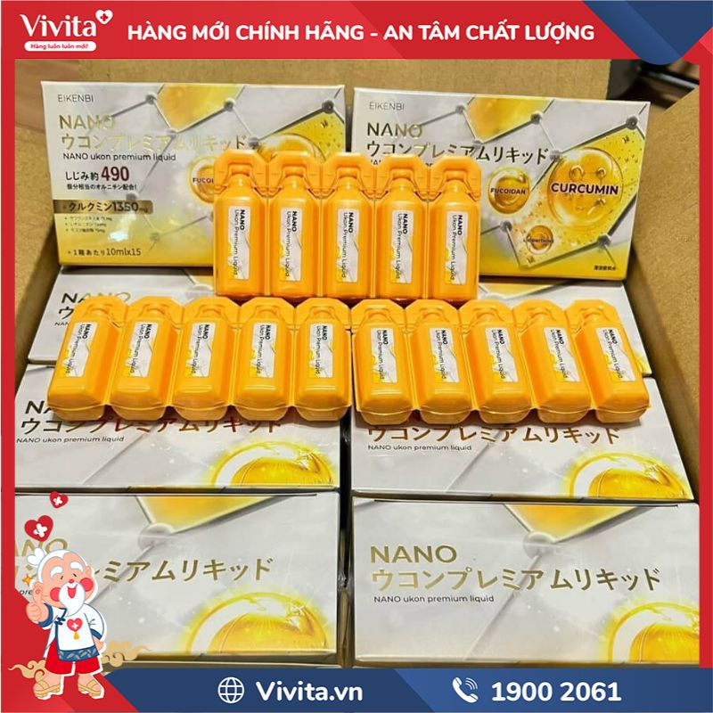 Nước uống tinh chất nghệ Eikenbi Nano Ukon Premium Liquid chính hãng mua ở đâu