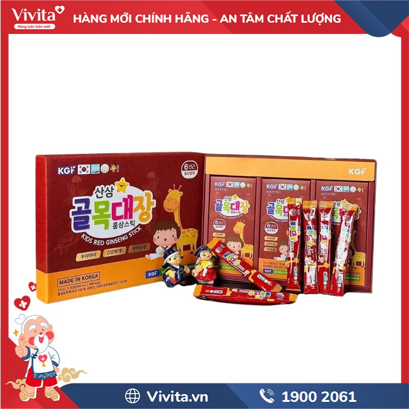 Thành phần trong Nước Hồng Sâm Baby KGF Kids Red Ginseng Stick