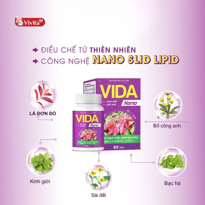 Thành phần viên uống Vida Nano