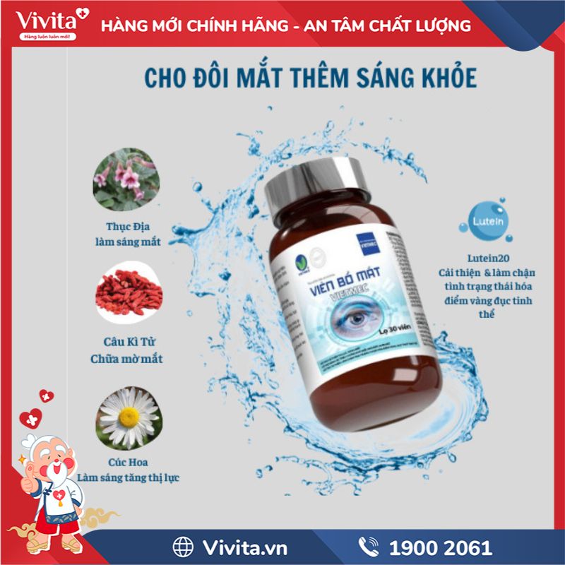 Thành phần của Viên Bổ Mắt Vietmec