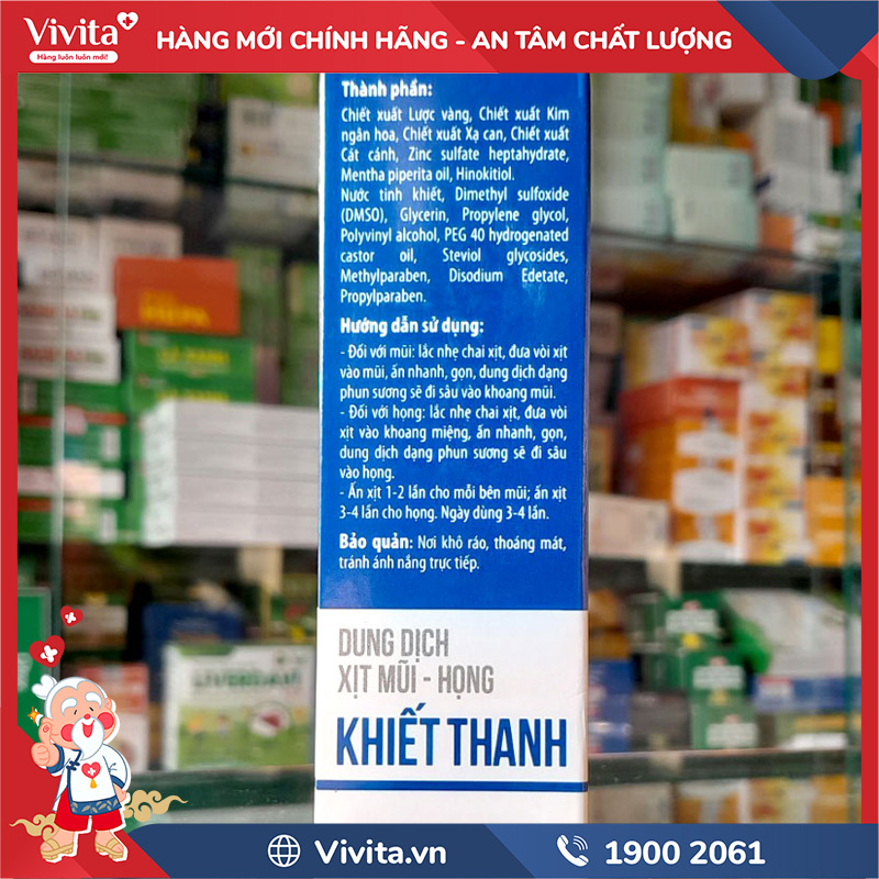 thuốc xịt mũi họng khiết thanh