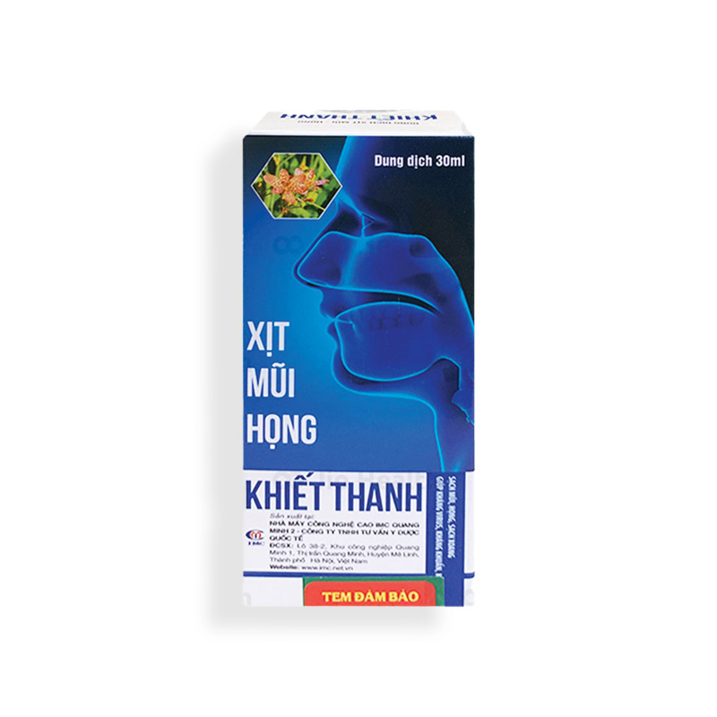 Xịt Mũi Họng Khiết Thanh Hỗ Trợ Sạch Mũi Họng, Sạch Xoang, Kháng Virus, Kháng Khuẩn, Kháng Viêm (Chai 30ml)