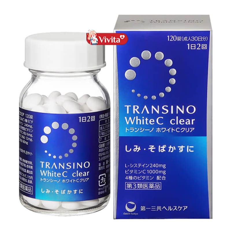 Viên uống hỗ trợ trị nám, tàn nhang Transino White C