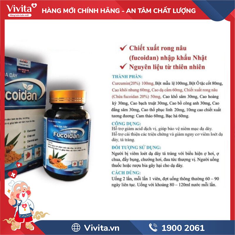 Cách sử dụng Viên Dạ Dày Fucoidan