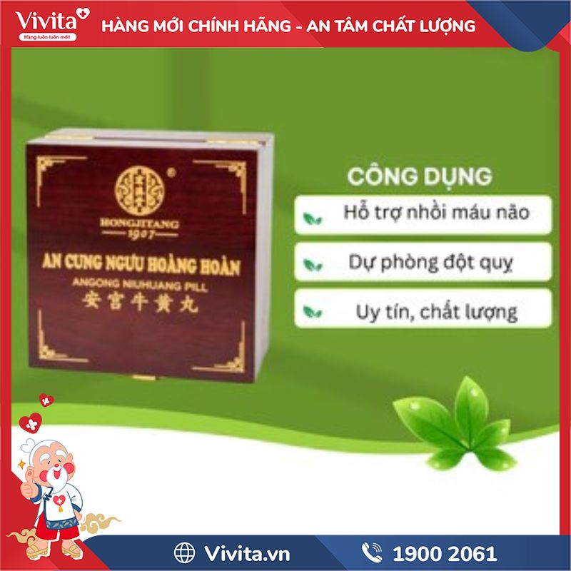 Công dụng của An Cung Ngưu Hoàng Hoàn