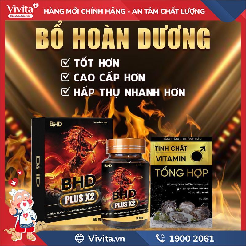 Công dụng của Bổ Hoàn Dương Plus X2