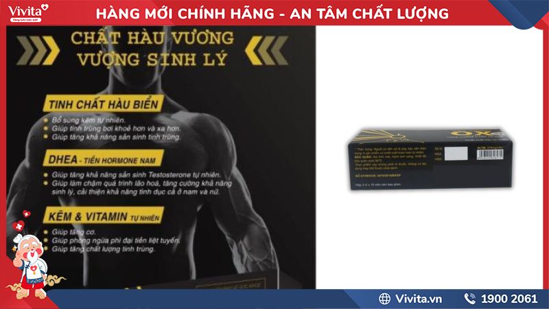 Tác dụng của Hàu Vương OX