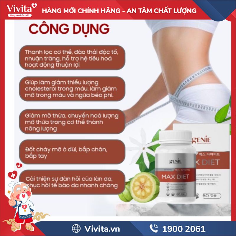 Công Dụng Max Diet Genie