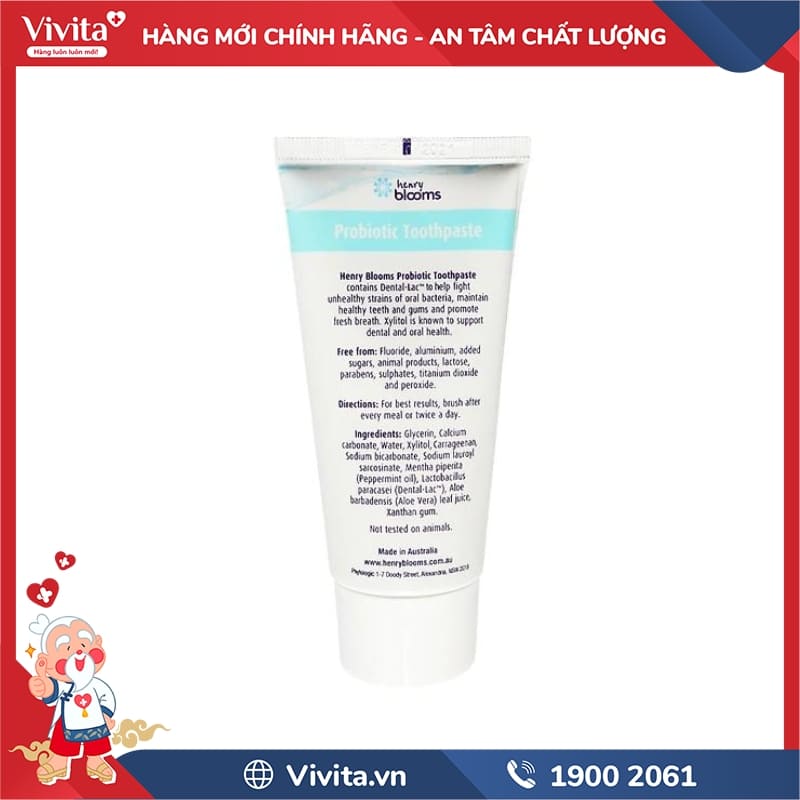 Công Dụng Oral Health Whitening Probiotic Toothpaste