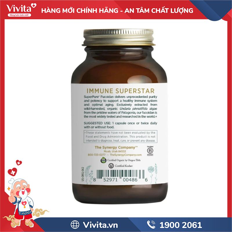 Công Dụng Thành Phần SuperPure Fucoidan Organic Extract