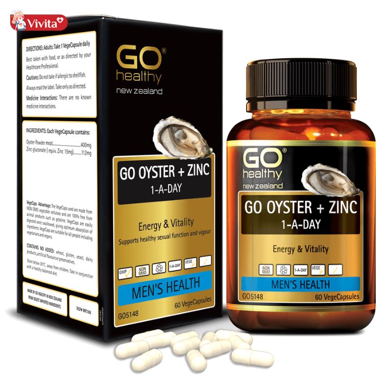 Viên uống tinh chất hàu Go Oyster Plus Zinc Go Healthy