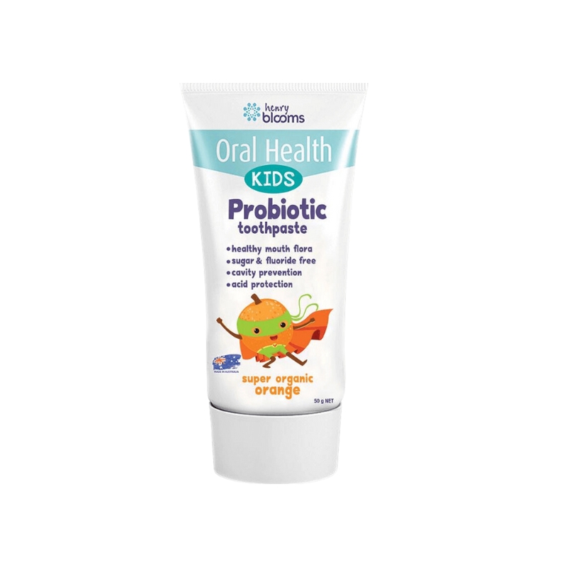 Kids Probiotic Toothpaste Organic Orange Úc Hỗ Trợ Chăm Sóc Răng Miệng (Tuýp 50g)