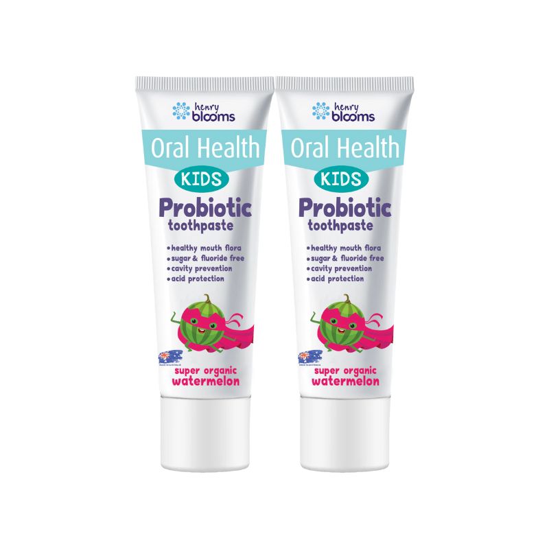 Kids Probiotic Toothpaste Super Organic Watermelon Kem Đánh Răng Hỗ Trợ Ngăn Ngừa Sâu Răng, Giúp Răng Chắc Khỏe (Tuýp 50g)