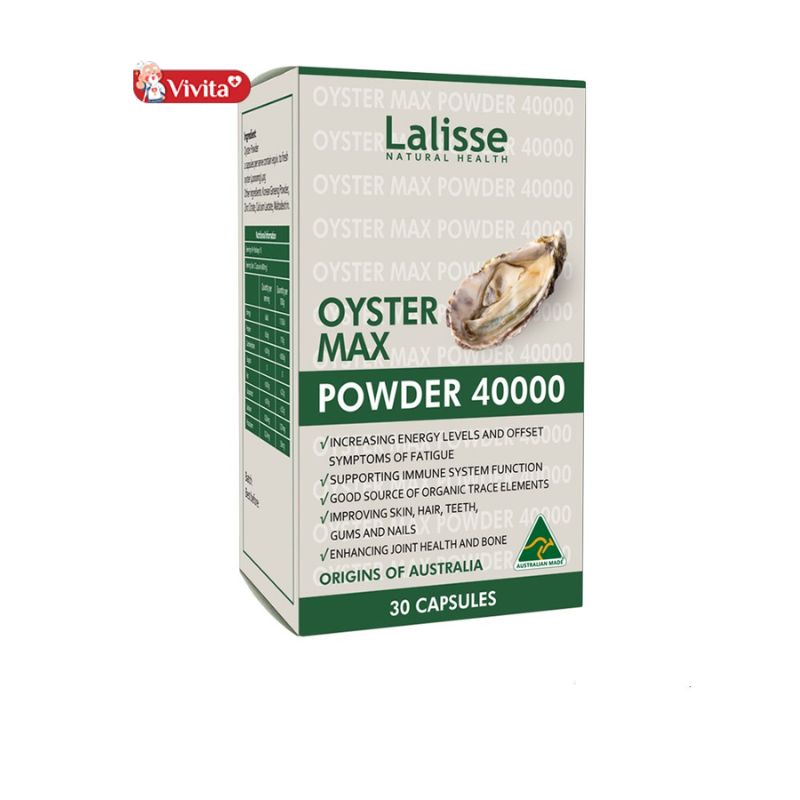 Tinh Chất Hàu Nhân Sâm Úc Lalisse Oyster Max Powder 40000