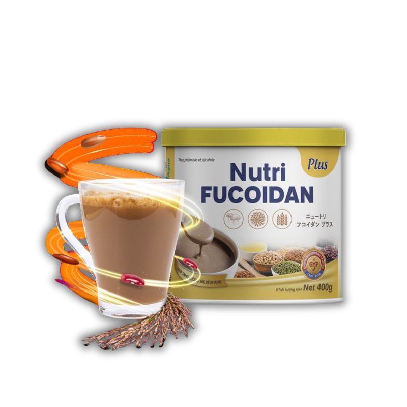 Nutri Fucoidan Plus Sữa Bột Hỗ Trợ Tăng Cường Hệ Miễn Dịch (Hộp 500g)