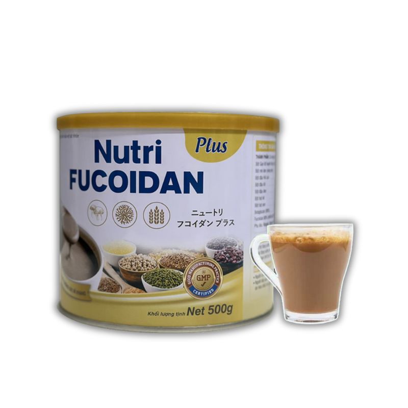 Nutri Fucoidan Plus Sữa Bột Hỗ Trợ Tăng Cường Hệ Miễn Dịch (Hộp 500g)