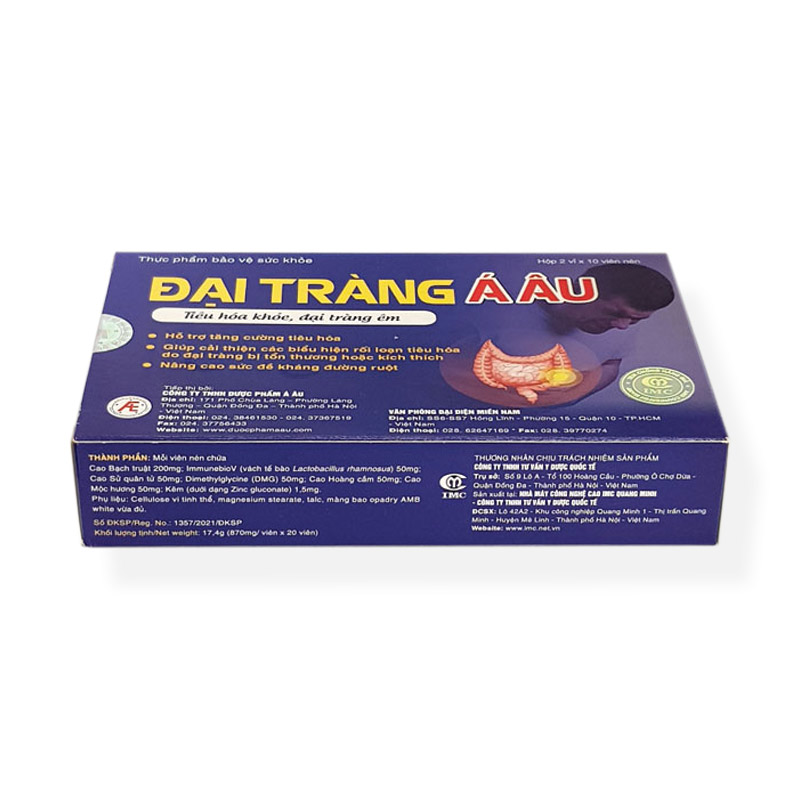 Đại Tràng Á Âu Hỗ Trợ Tăng Cường Tiêu Hóa (Hộp 30 Viên)