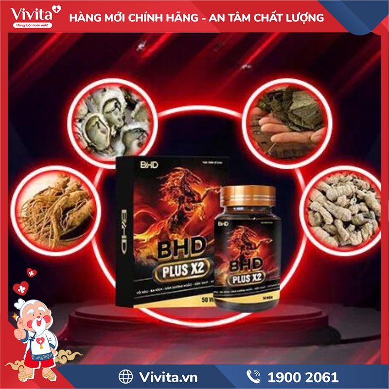 Thành phần của Bổ Hoàn Dương Plus X2 