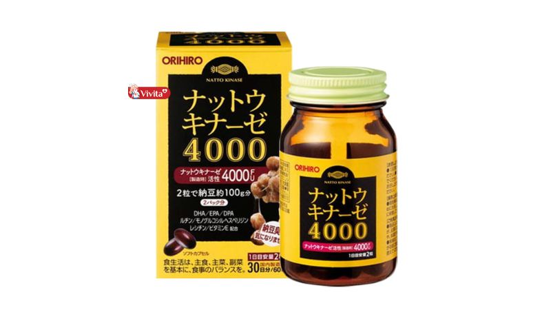 Thuốc chống đột quỵ của Nhật 4000FU Orihiro Nattokinase 