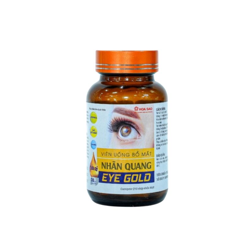 Nhãn Quang Eye Gold Viên Uống Hỗ trợ Cải Thiện Thị Lực, Hỗ Trợ Bổ Sung Chất Chống Oxy Hóa (Hộp 30 viên)