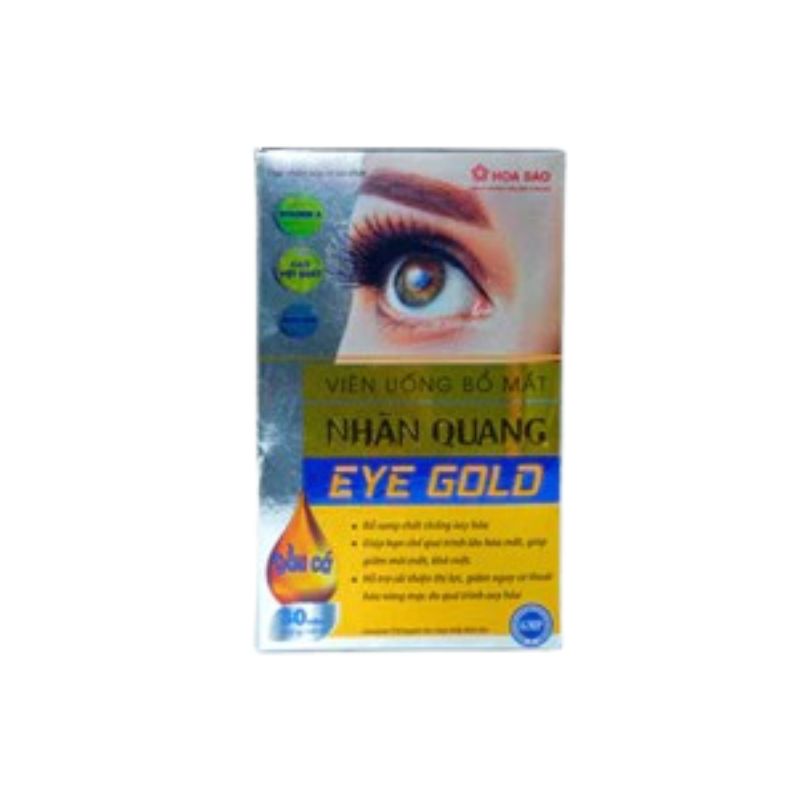 Nhãn Quang Eye Gold Viên Uống Hỗ trợ Cải Thiện Thị Lực, Hỗ Trợ Bổ Sung Chất Chống Oxy Hóa (Hộp 30 viên)