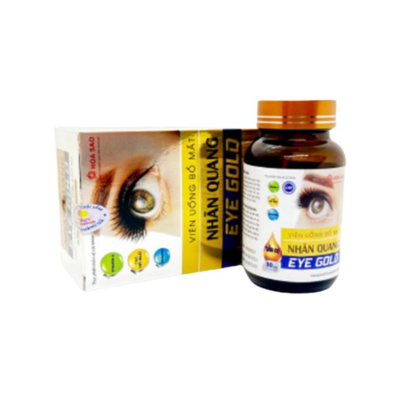 Nhãn Quang Eye Gold Viên Uống Hỗ trợ Cải Thiện Thị Lực, Hỗ Trợ Bổ Sung Chất Chống Oxy Hóa (Hộp 30 viên)