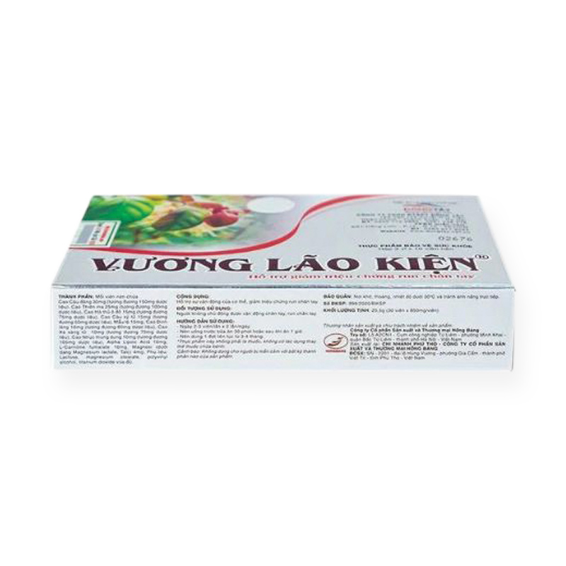 Vương Lão Kiện Hỗ Trợ Cải Thiện Triệu Chứng Run Chân Tay (Hộp 3 Vỉ x 30 Viên, Hộp 2 Lọ x 90 Viên)