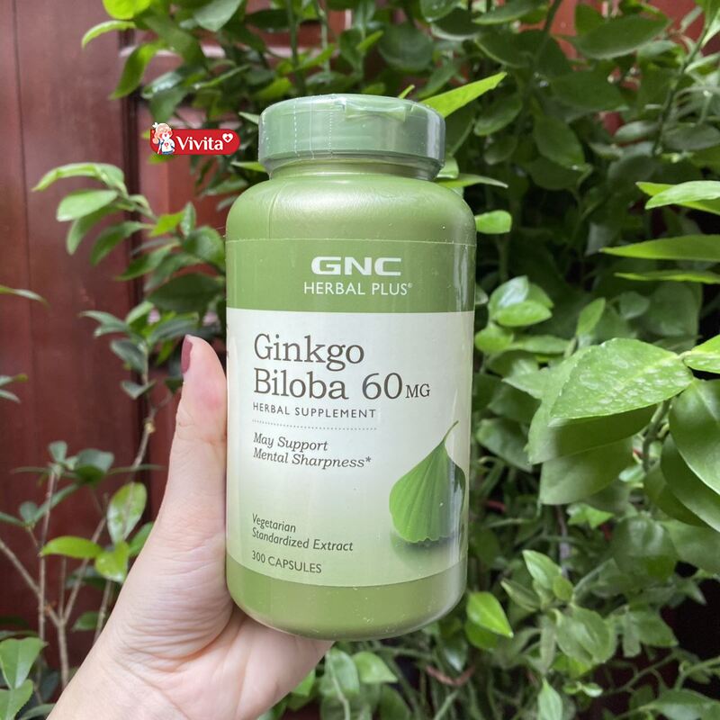 Thuốc bổ não Ginkgo Biloba 60mg GNC Herbal Mỹ