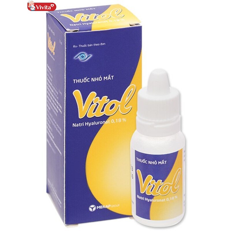 Thuốc nhỏ mắt Vitol 0.18 giảm khô mắt