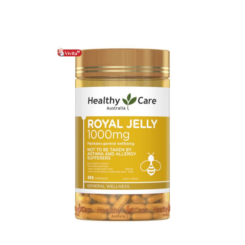 Viên Uống Sữa Ong Chúa Healthy Care Royal Jelly 1000mg