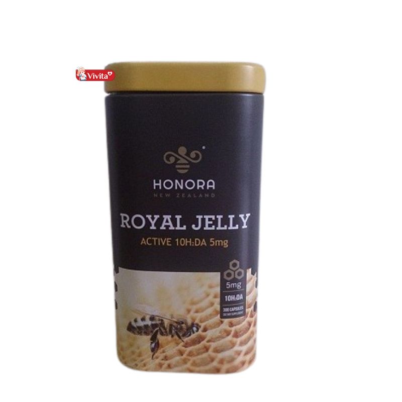 Viên uống Sữa ong chúa Honora Royal Jelly New Zealand hỗ trợ làm đẹp da